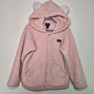 GUC Patagonia Baby Pink Furry Friends Hoody Girls 4